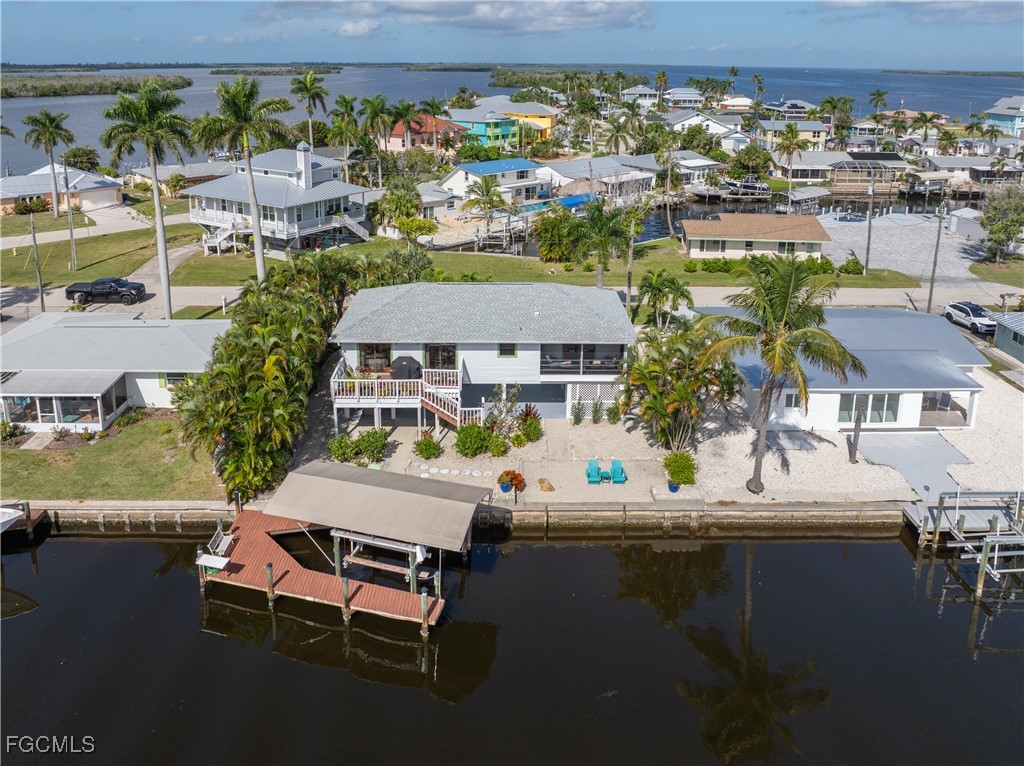 2831 Janet Street Matlacha, FL 33993 - Photo 35 of 43 an aerial view of a house with lake view