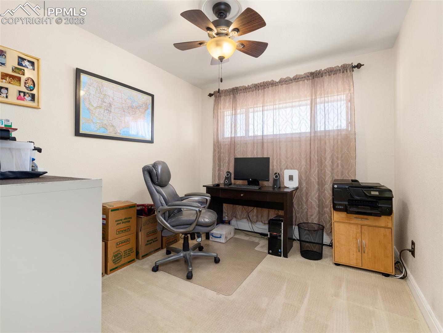 20 Robertson Road Pueblo, CO 81001 - Photo 14 of 39 Carpeted office featuring ceiling fan
