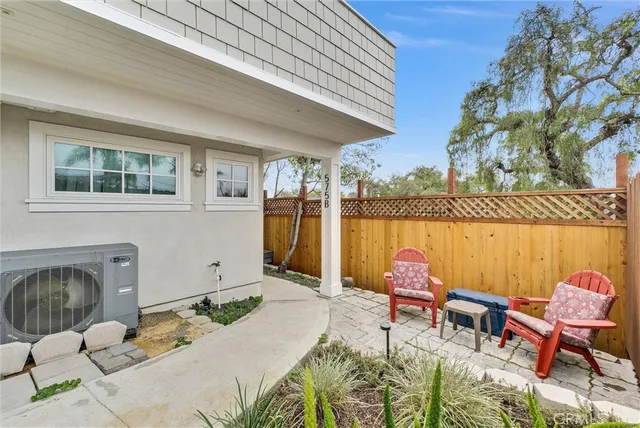 a outdoor space with furniture
