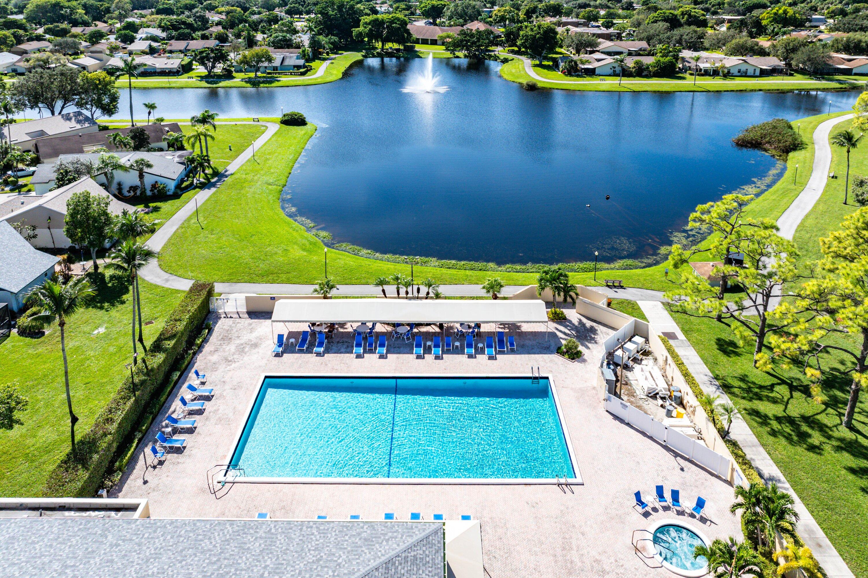865 Northwest 29th Avenue, Unit D Delray Beach, FL 33445 - Photo 39 of 70 Rainberry bay BIG lake & pool