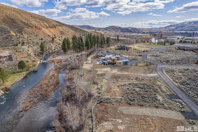 a view of a road with an ocean view