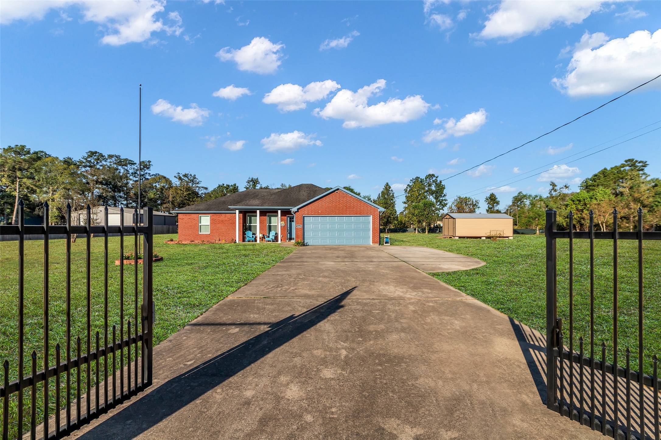 a front view of a house with yard