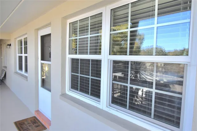 a view of front door with outdoor space
