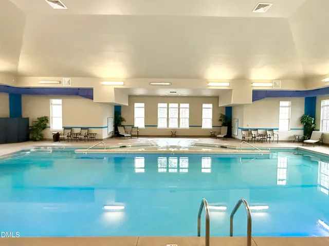 a view of outdoor space with seating