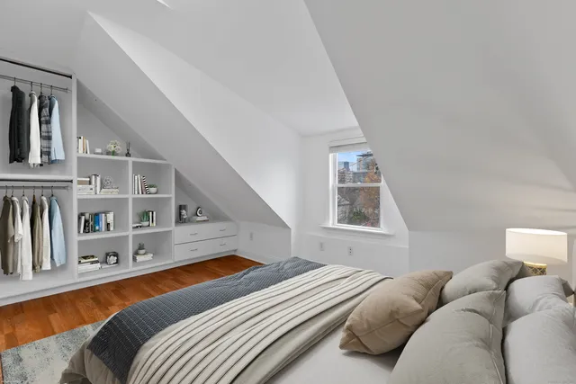 a view of a city with tall buildings