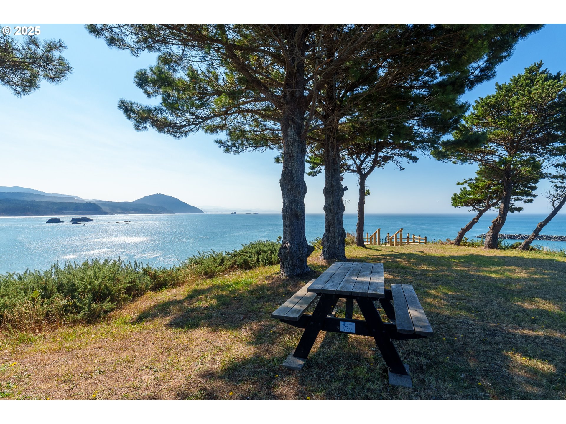 409 Jackson Street Port Orford, OR 97465 - Photo 6 of 48 a view of yard with ocean view