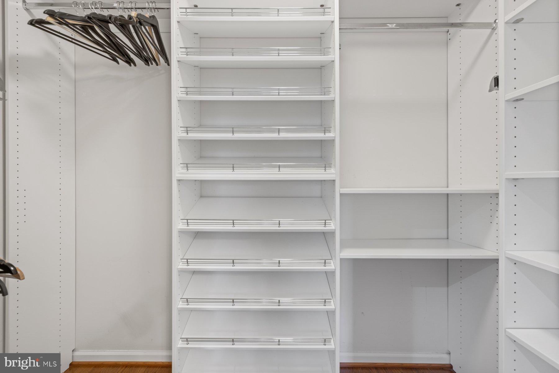 2514 Ralph Ellison Way Northeast Washington, DC 20018 - Photo 29 of 31 a view of walk in closet with empty racks
