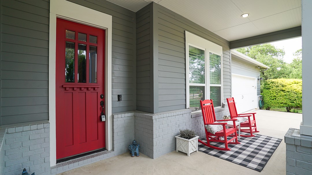 629 Germander Road Leander, TX 78641 - Photo 3 of 38 an outdoor sitting area with furniture and garden view