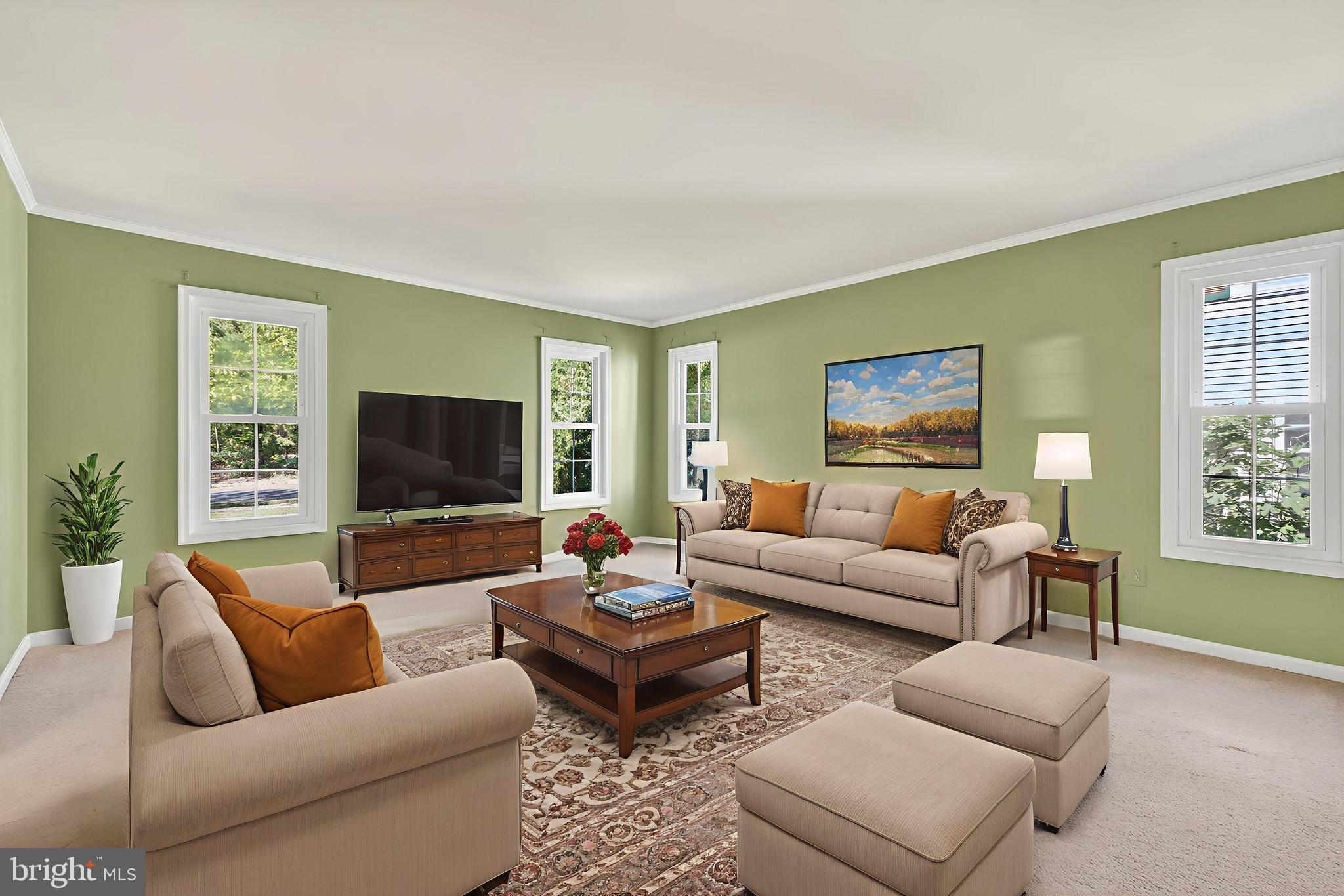8537 Hooes Road Springfield, VA 22153 - Photo 3 of 30 a living room with furniture and a flat screen tv