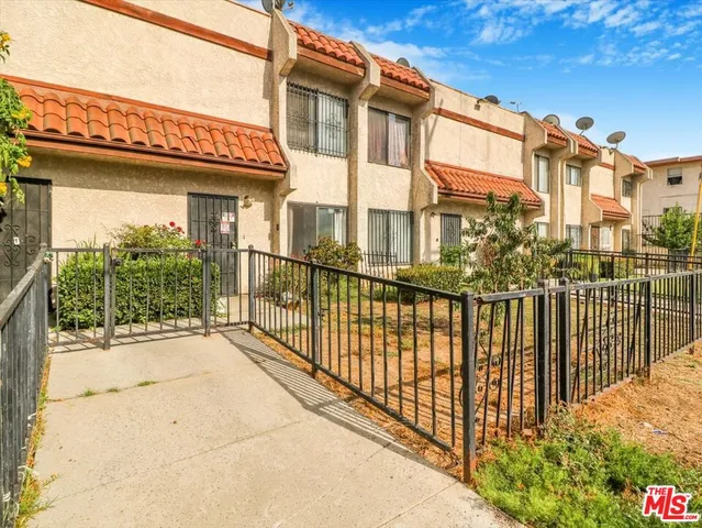 a view of a building with a outdoor space
