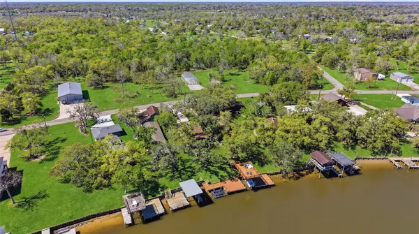 view of a lake with a mountain in the background