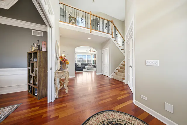 a view interior of a house and wooden floor