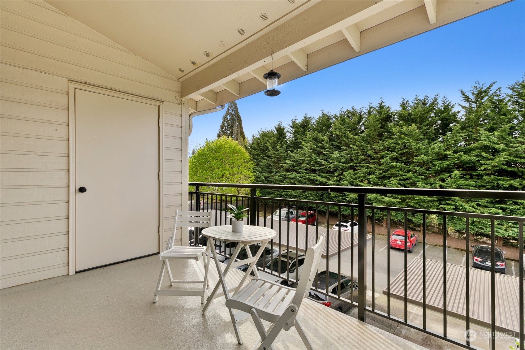 13626 Northeast 7th Street, Unit F16 Bellevue, WA 98005 - Photo 20 of 22 a view of balcony with furniture