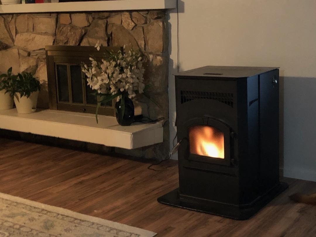 Cozy and warm Pellet Stove
