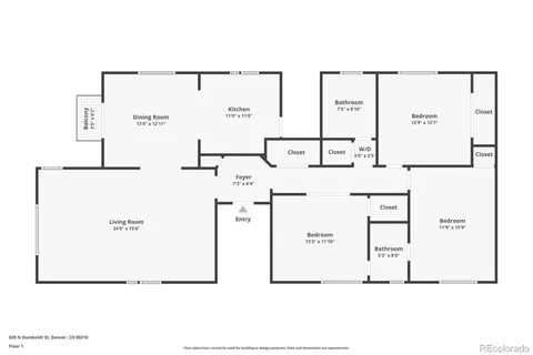 $615,000 | 820 Humboldt Street, Unit 3, Denver, CO 80218