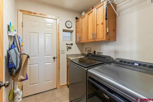 a view of a storage and utility room