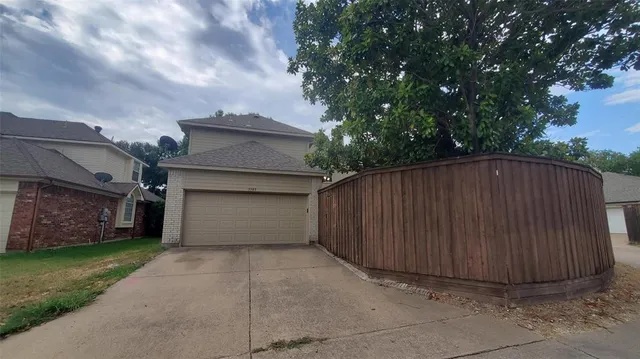 a backyard of a house
