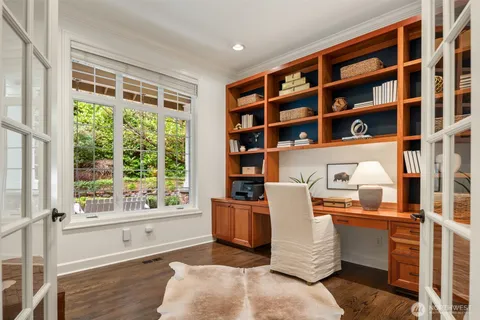 a workspace with a window