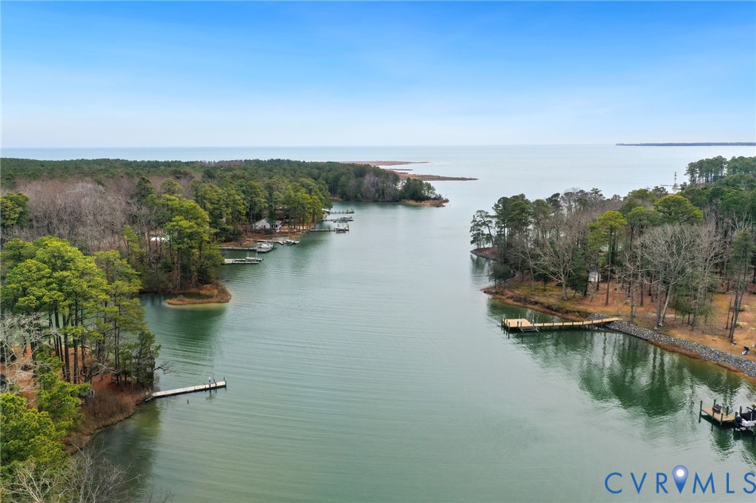 844 Monarch Shores Road Kilmarnock, VA 22482 - Photo 51 of 54 an aerial view of a city with lots of residential buildings lake and ocean view