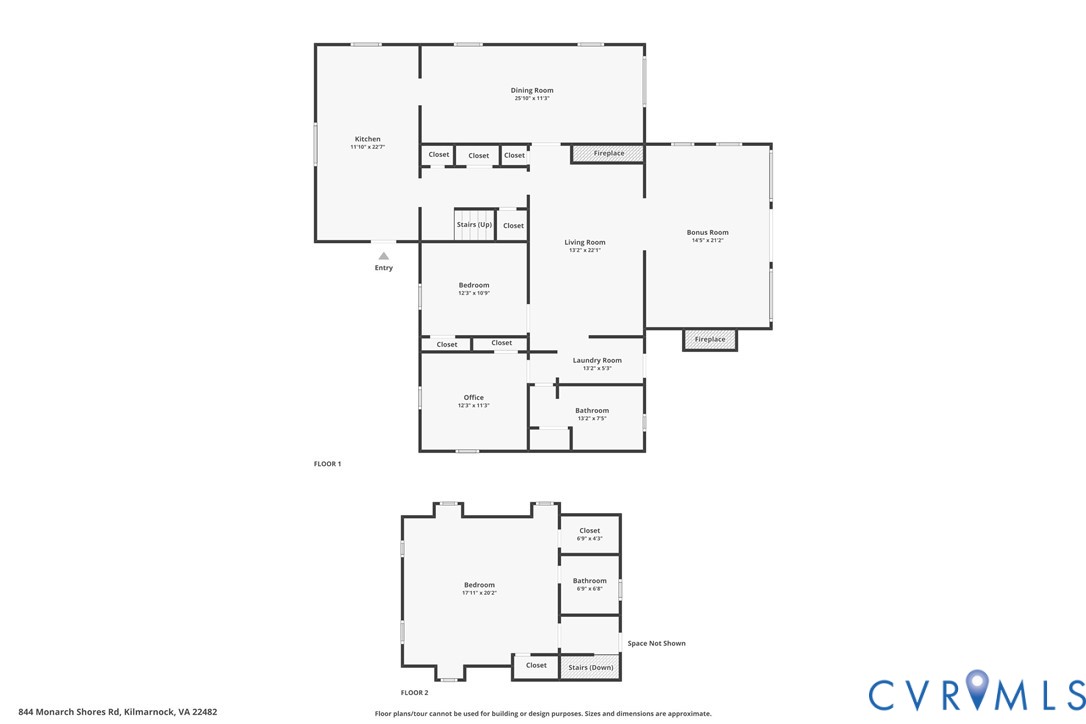 844 Monarch Shores Road Kilmarnock, VA 22482 - Photo 54 of 54 a picture of floor plan