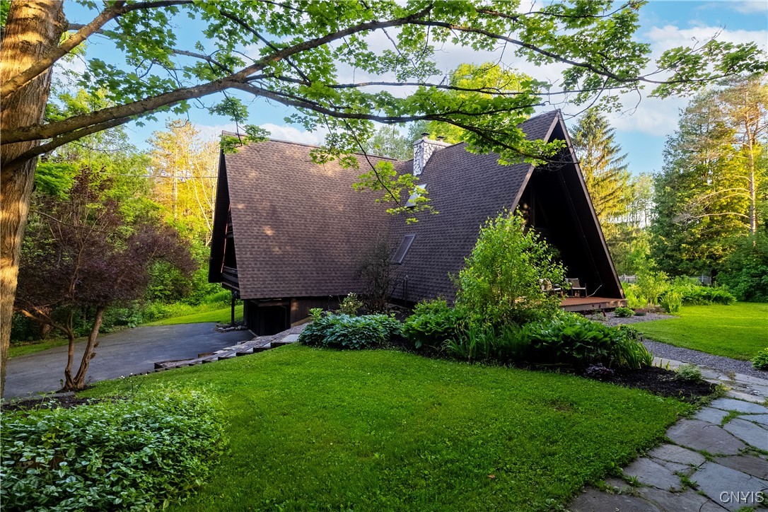 6139 Commane Road LaFayette, NY 13084 - Photo 4 of 49 A stunning facade showcasing the unique double A-F