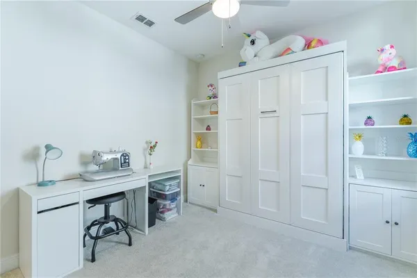 a room with musical instruments