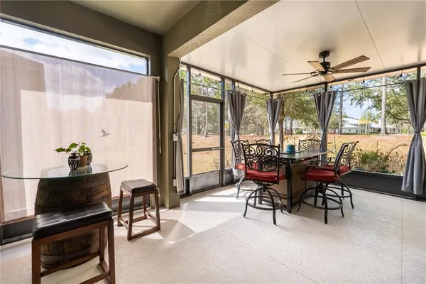 a room with furniture and a window