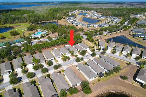 an aerial view of multiple house