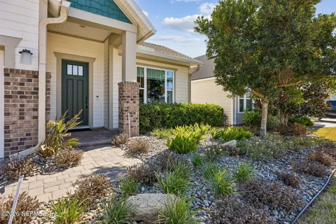 a workspace with furniture and a window
