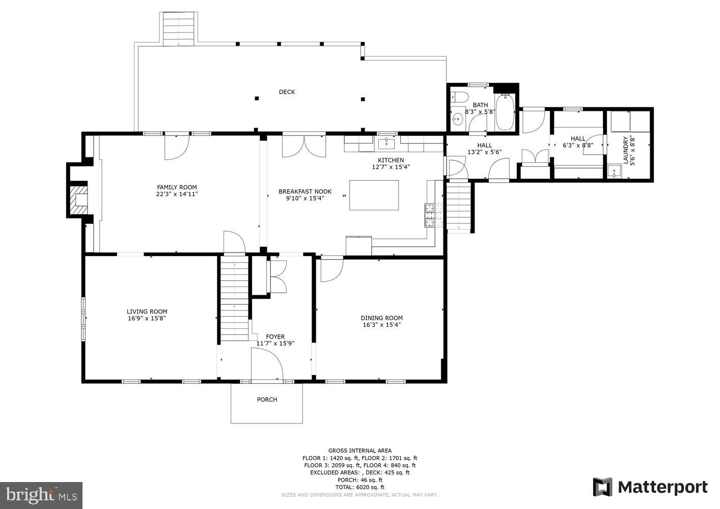 13311 Falls Road Cockeysville, MD 21030 - Photo 68 of 71 Main Level Floorplan