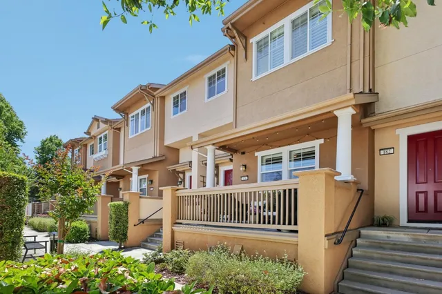 front view of a house with a small yard