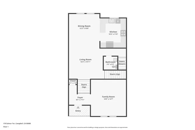 $1,399,000 | 178 Salmar Terrace, Campbell, CA 95008