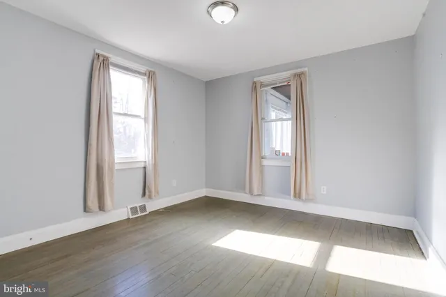 wooden floor in an empty room
