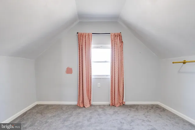 an empty room with closet