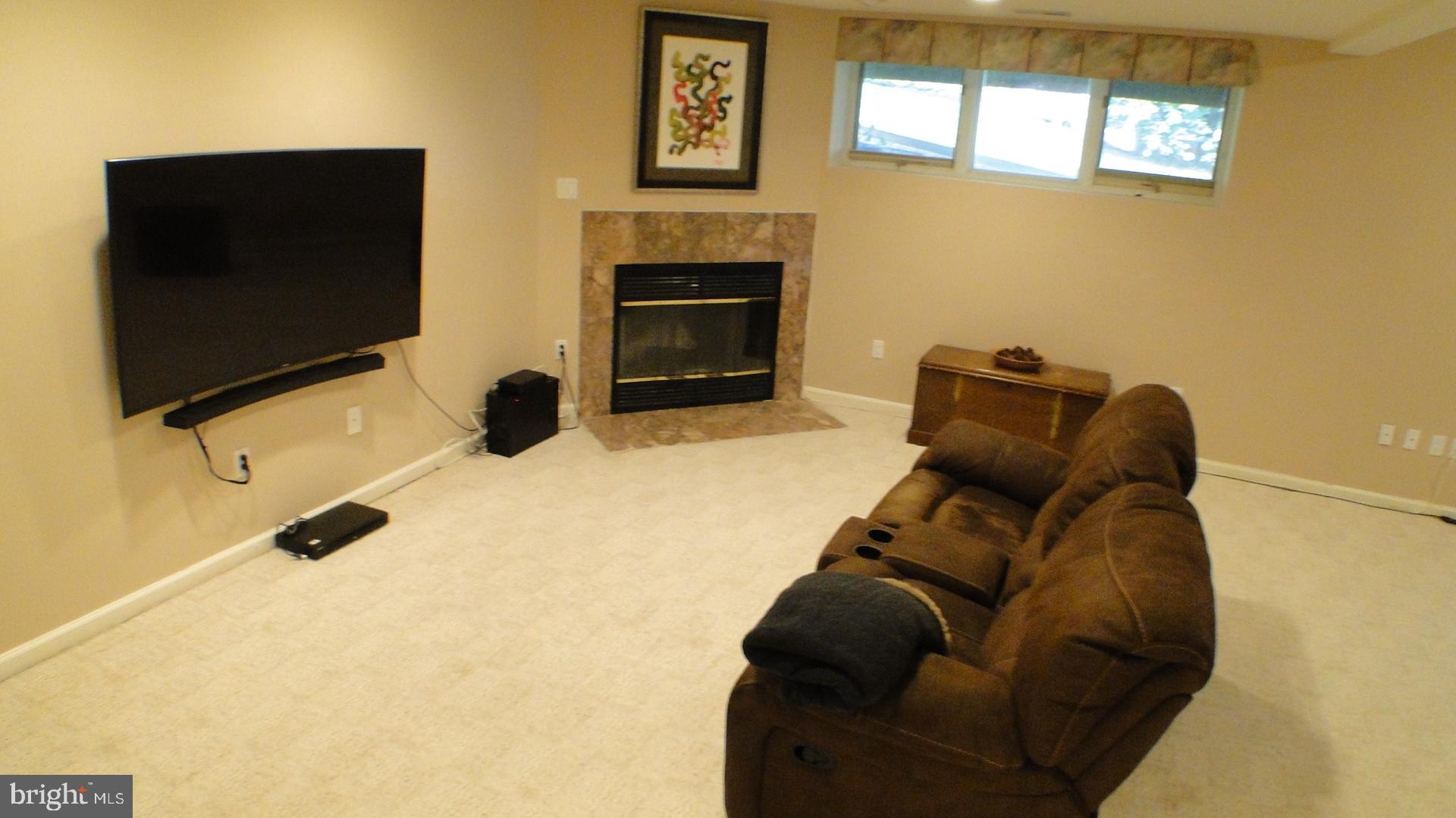 5175 Columbia Road, Unit 1143 Columbia, MD 21044 - Photo 35 of 48 Basement Recreation Room with wood burning FP.