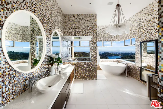 a bedroom with furniture