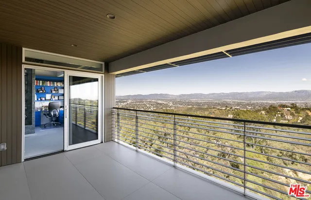 a city view with tall buildings