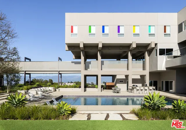 a view of a city and mountains