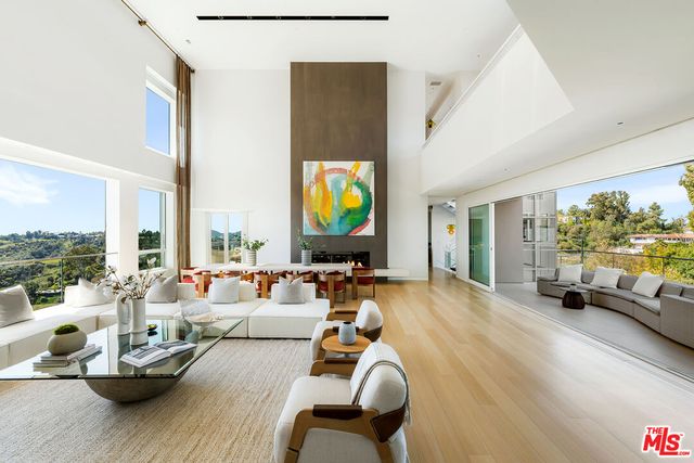 a outdoor space with lots of furniture and garden view