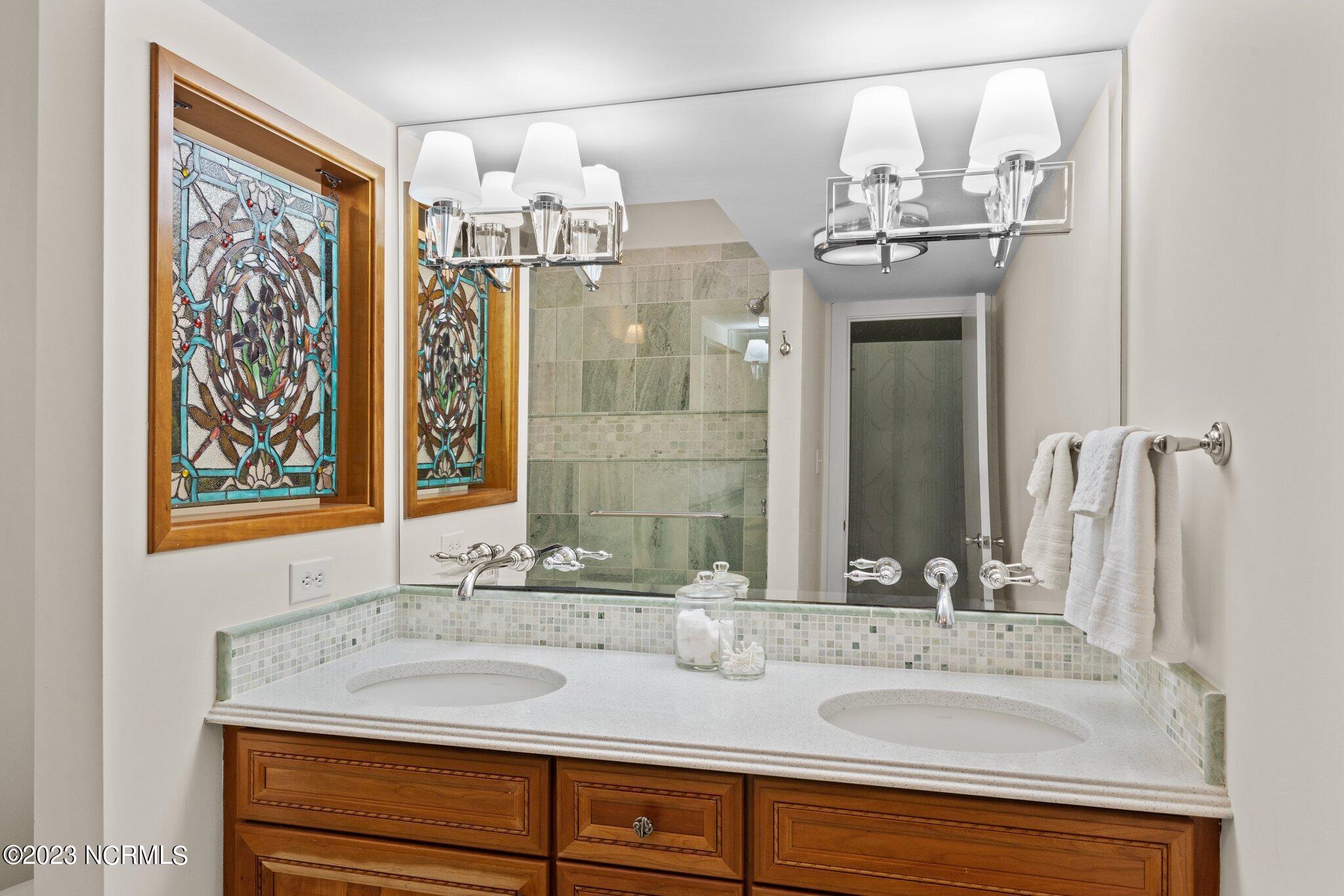 545 Salter Path Road, Unit L5 Pine Knoll Shores, NC 28512 - Photo 20 of 54 Upgraded Bathroom in Owner's Suite