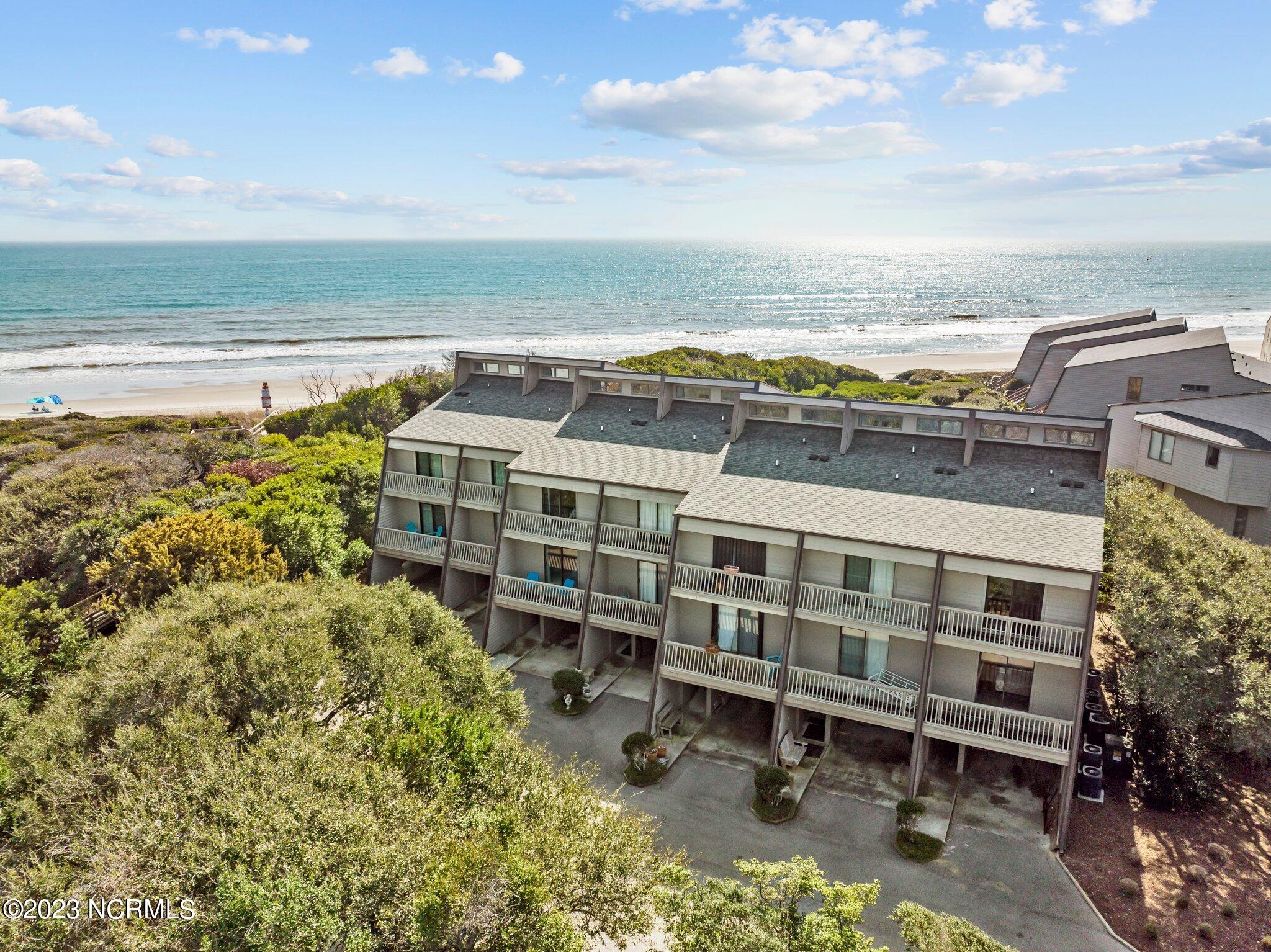 Aerial view of L building