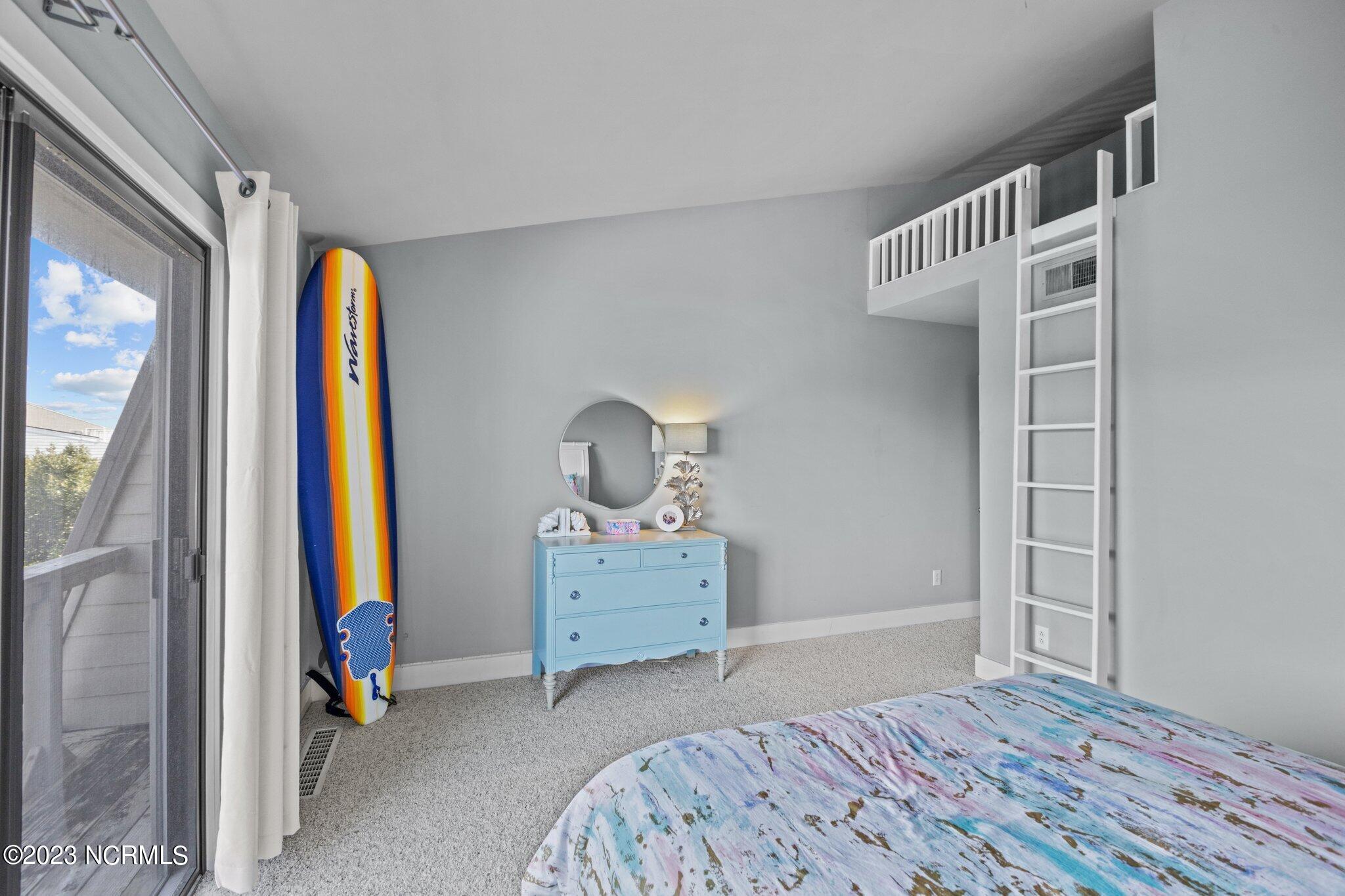 545 Salter Path Road, Unit L5 Pine Knoll Shores, NC 28512 - Photo 24 of 54 Small loft for kids in upstairs guest bedroom