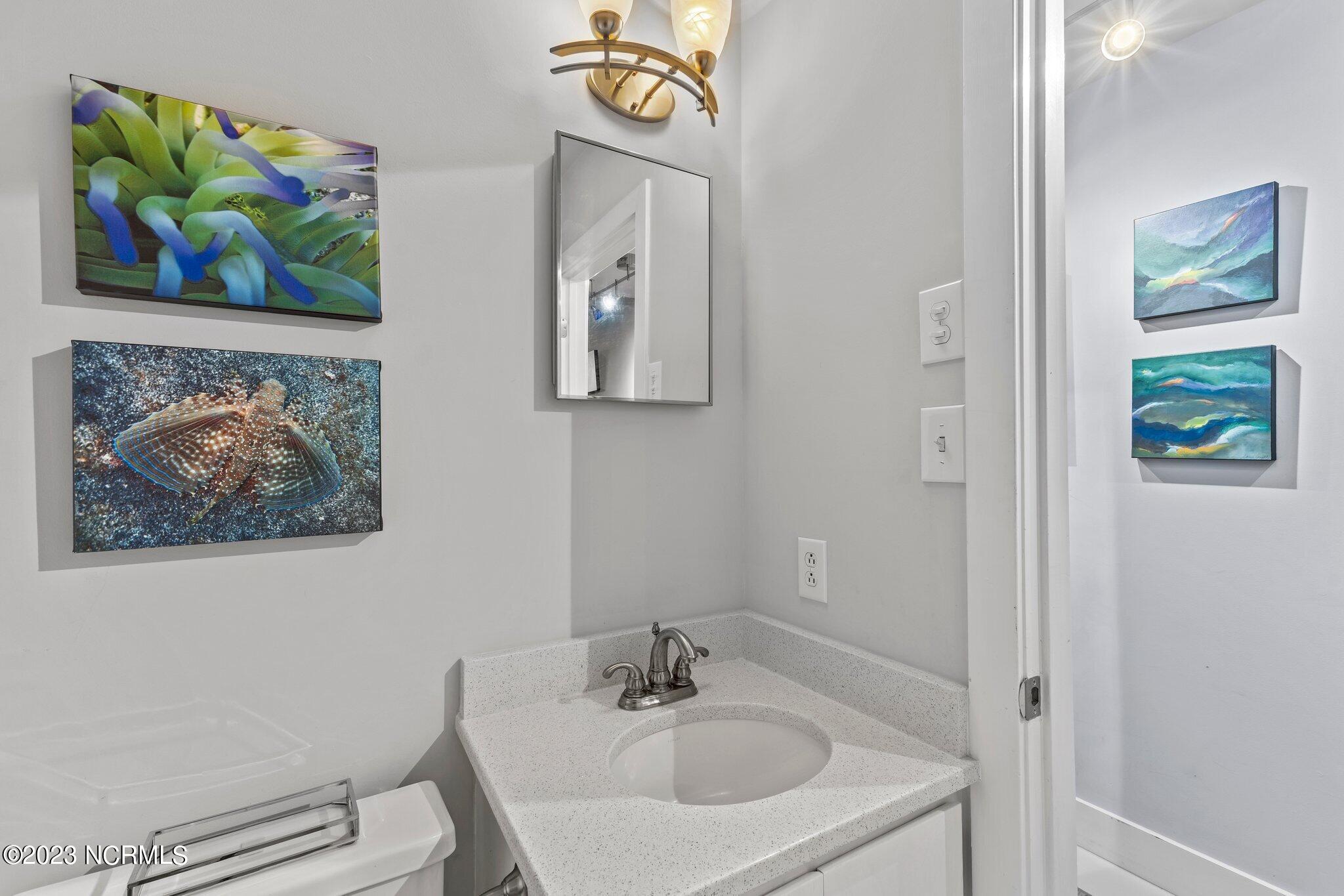 545 Salter Path Road, Unit L5 Pine Knoll Shores, NC 28512 - Photo 32 of 54 Downstairs full bathroom