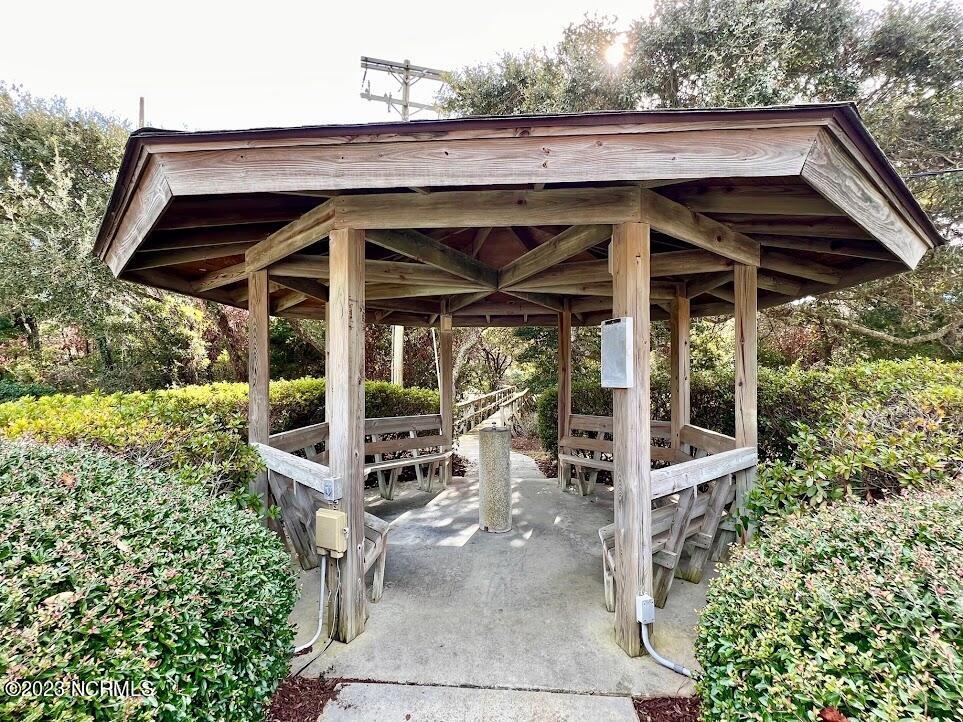 545 Salter Path Road, Unit L5 Pine Knoll Shores, NC 28512 - Photo 49 of 54 Gazebo along the trail
