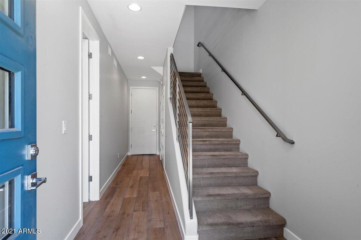 1214 West 5th Street, Unit 2 Tempe, AZ 85281 - Photo 19 of 26 a view of a hallway with wooden floor and entryway