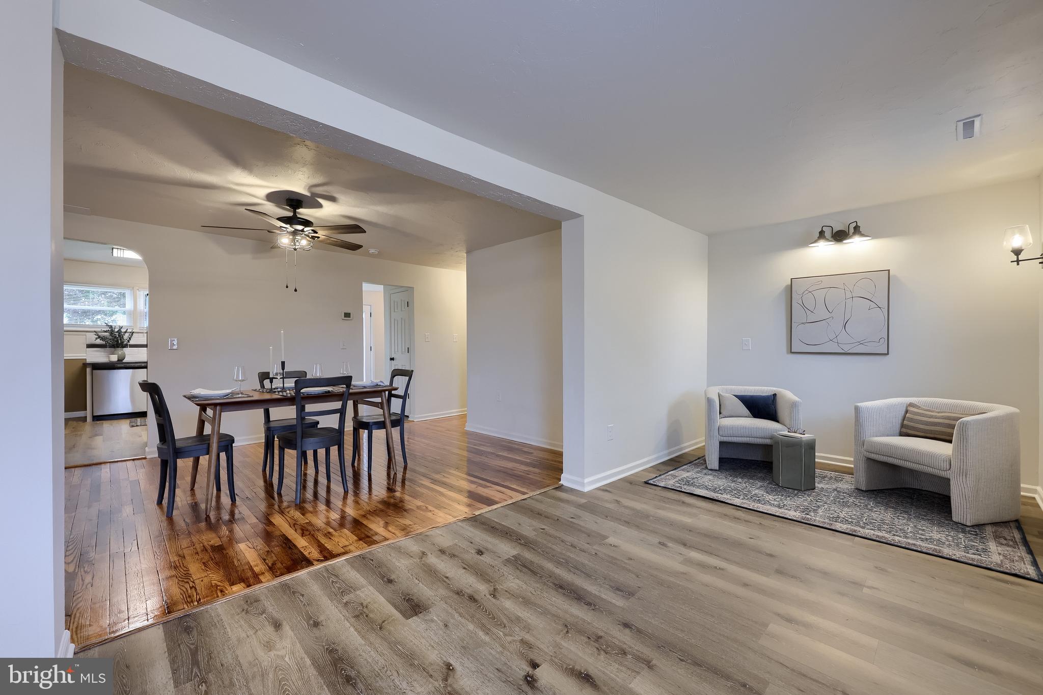 643 Franklin Street Columbia, PA 17512 - Photo 21 of 46 a view of a dining room with furniture and wooden floor