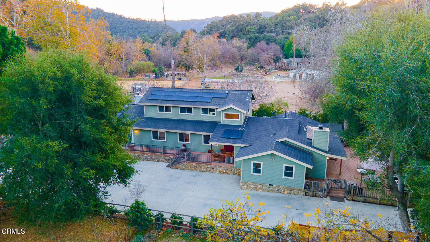 9972 Creek Road Oak View, CA 93022 - Photo 1 of 50 an aerial view of residential houses with outdoor space and trees