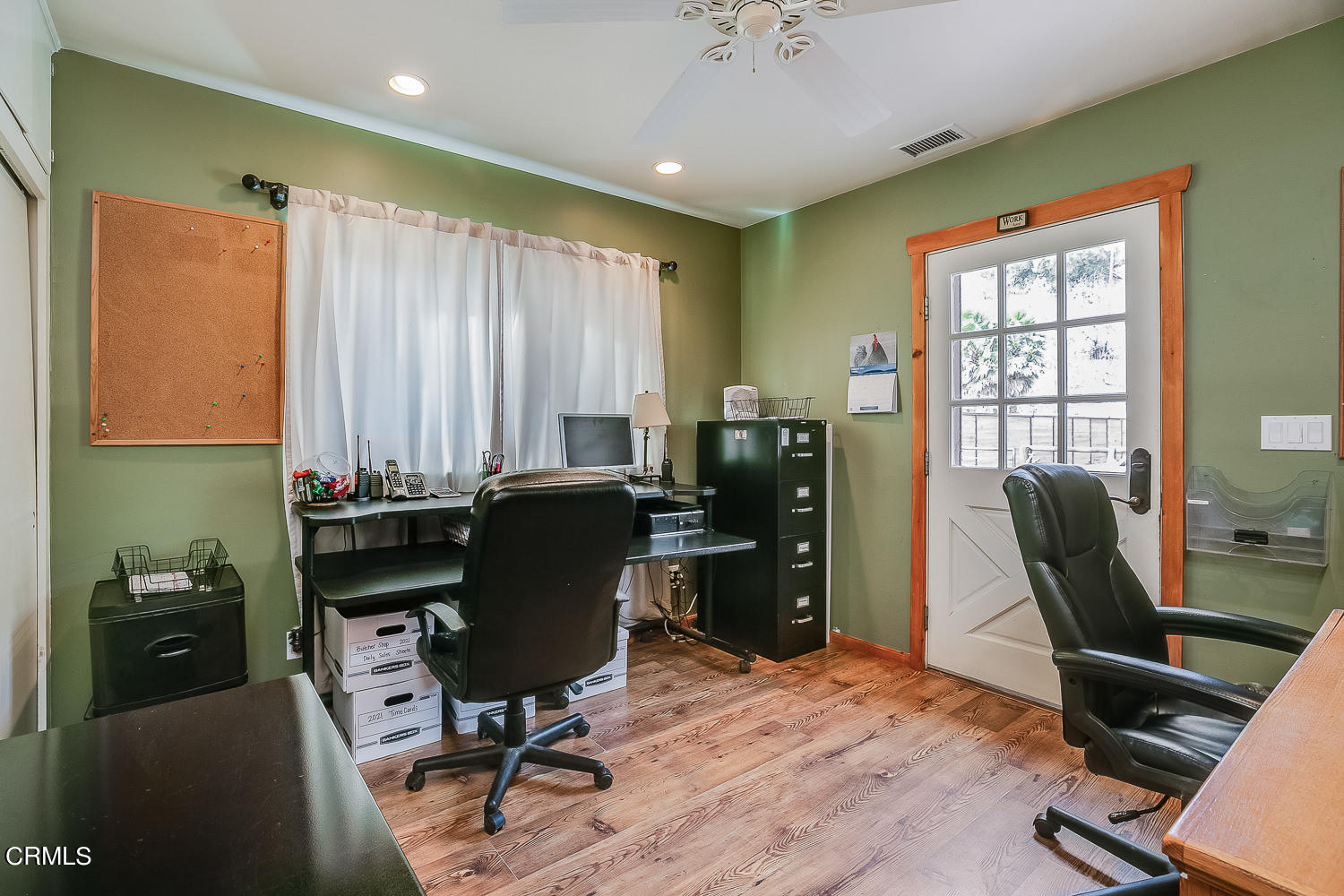 9972 Creek Road Oak View, CA 93022 - Photo 19 of 50 a view of a workspace with furniture and a window