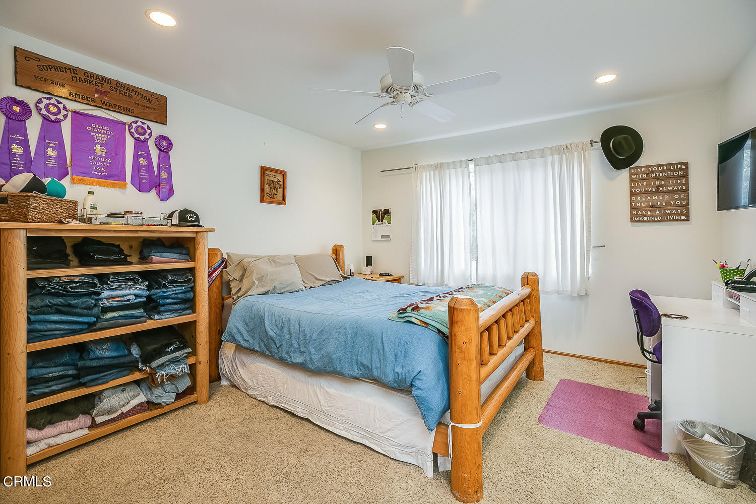 9972 Creek Road Oak View, CA 93022 - Photo 24 of 50 a bed room with a bed and a window