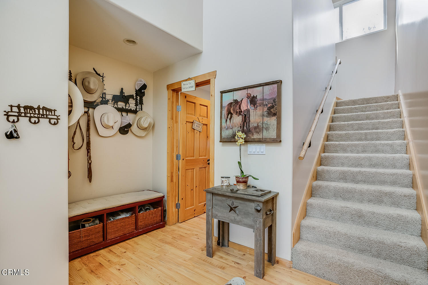 9972 Creek Road Oak View, CA 93022 - Photo 32 of 50 a view of entryway and hall with wooden floor